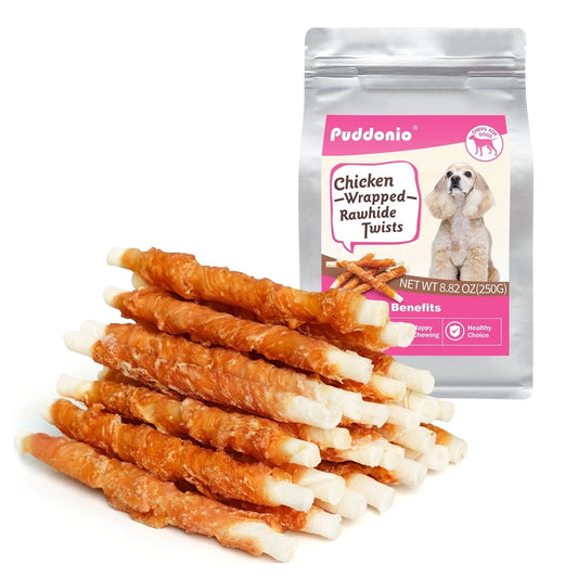 Chicken Jerky with Rawhide Sticks Dog Treats, 10 Oz (25 Ct)