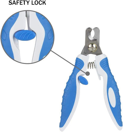 Scamper Pets Dog Nail Clippers, Nail Clipper for Dogs, Cat Nail Clippers with Pet Safety Lock (Medium)