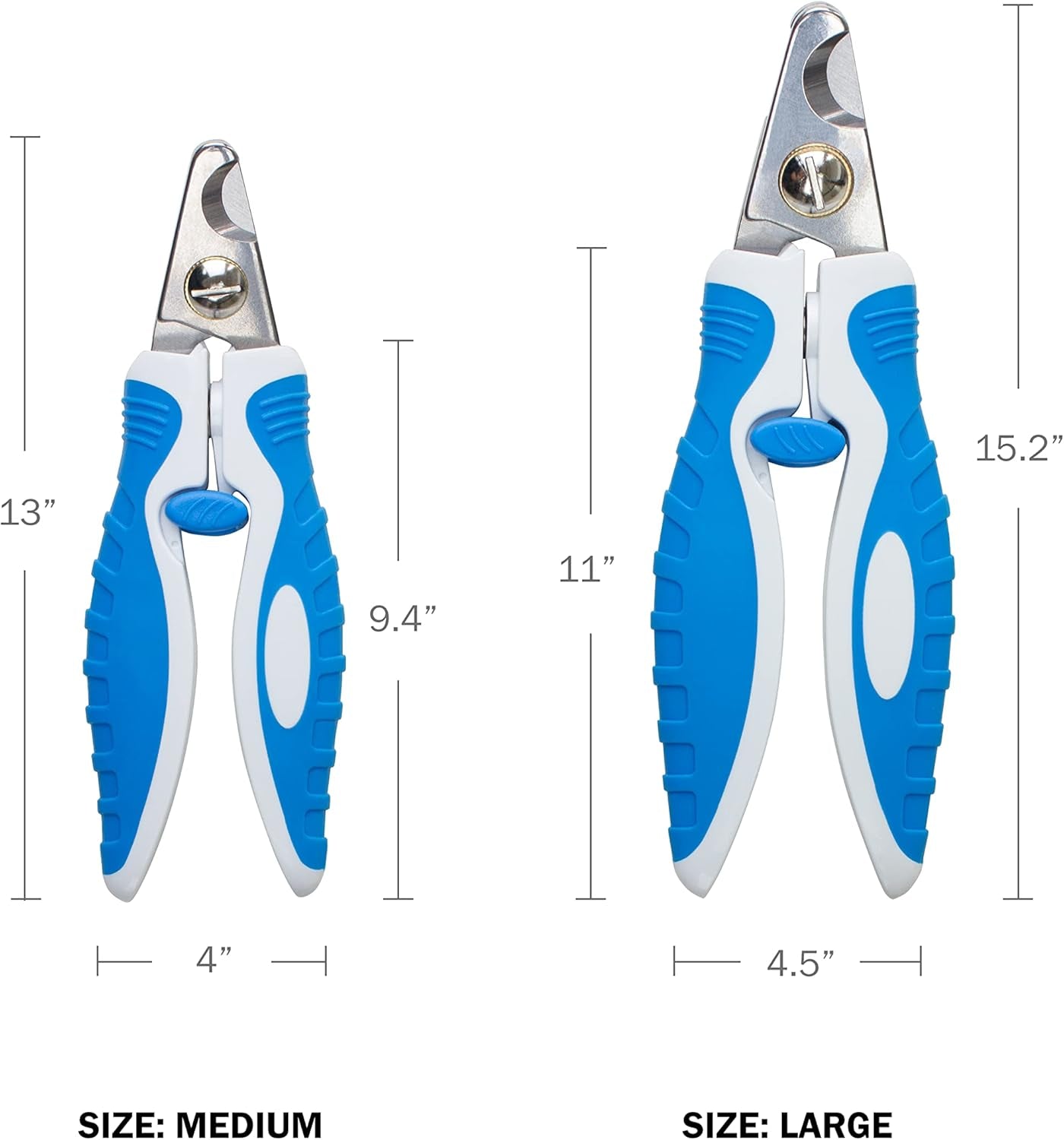 Scamper Pets Dog Nail Clippers, Nail Clipper for Dogs, Cat Nail Clippers with Pet Safety Lock (Medium)