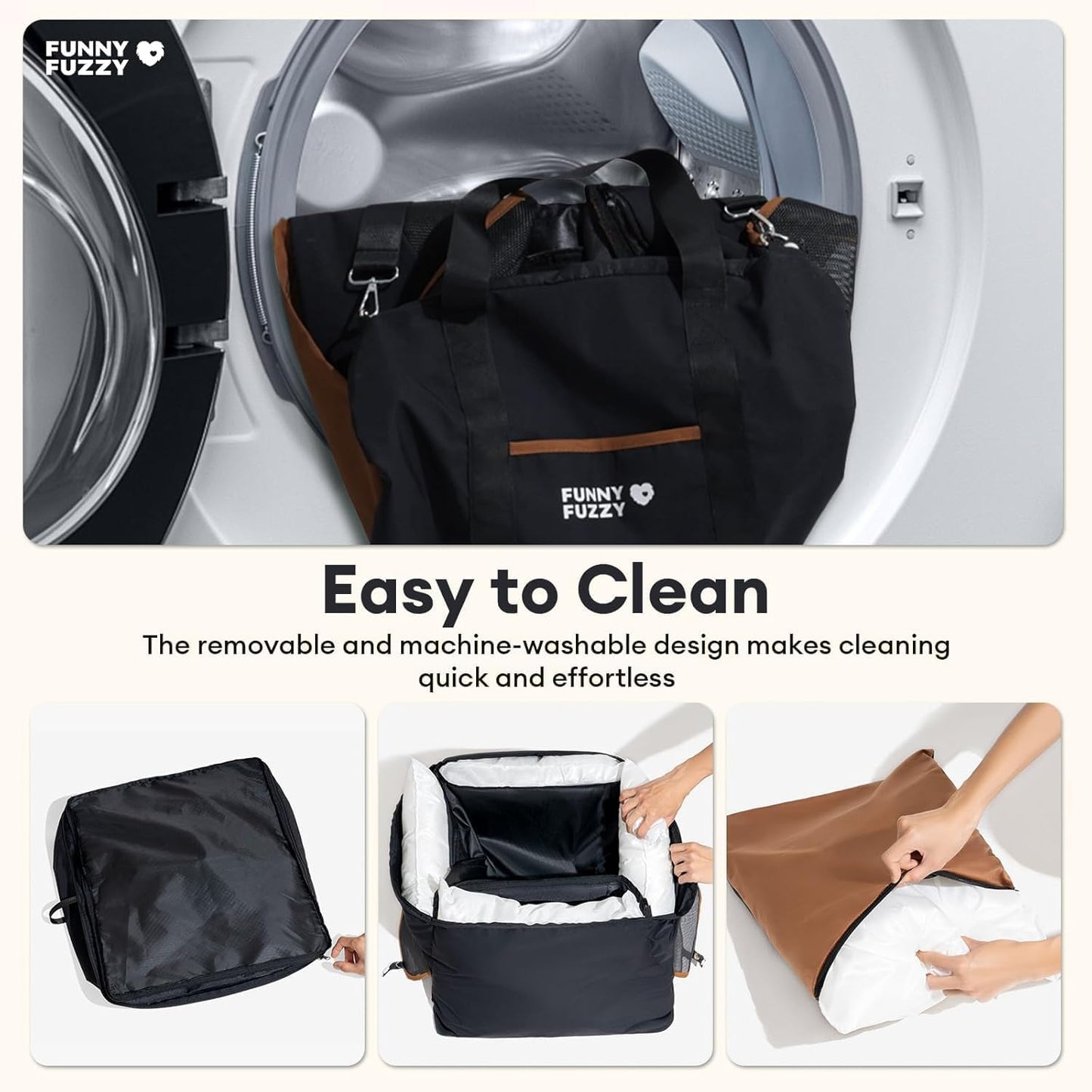 Waterproof Dog Car Seat for Small & Medium Dogs up to 35Lbs,Fully Detachable and Washable Dog Travel Carrier＆Pet Car Seat Bed with Thick Cushion, Breathable Mesh,Adjustable Straps(Black)